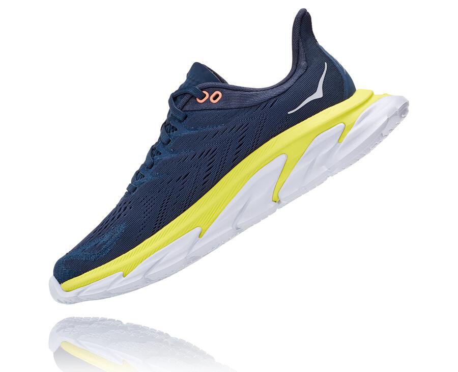 Hoka One One Hardloopschoenen Dames - Clifton Edge - Donkerblauw - ZX0371426